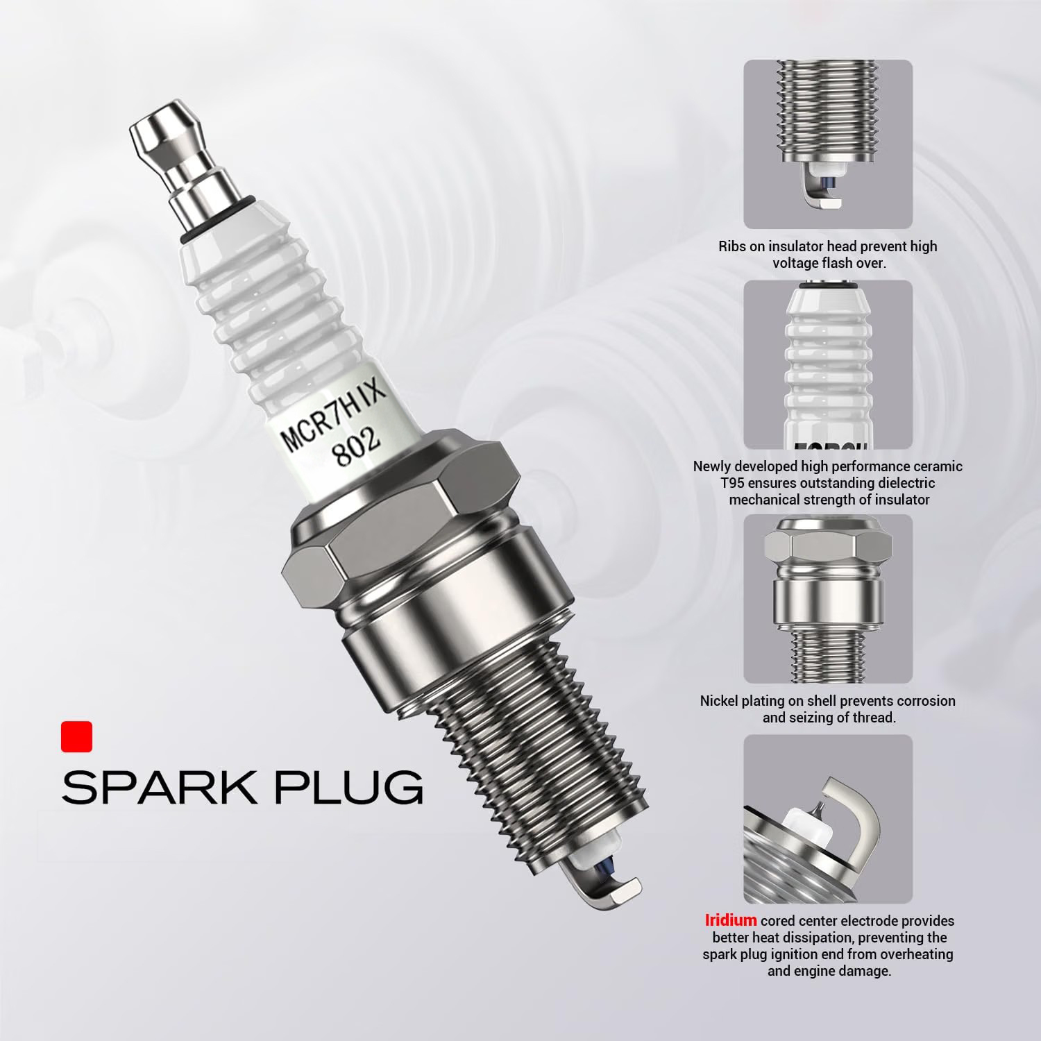 1-4 pièces, bougie d'allumage  - Motorcycle Spark Plug avis et prix